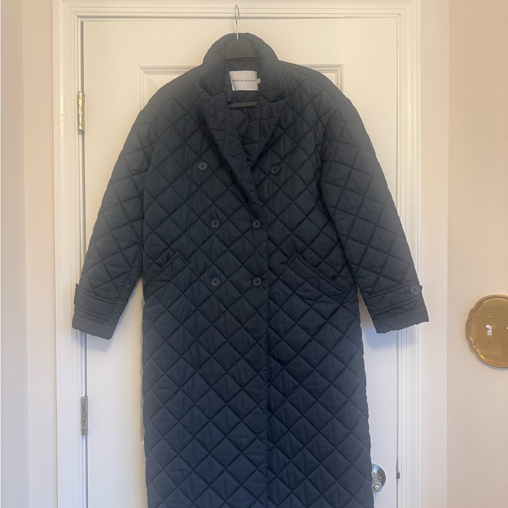 Rebecca Minkoff Navy Quilted Jacket